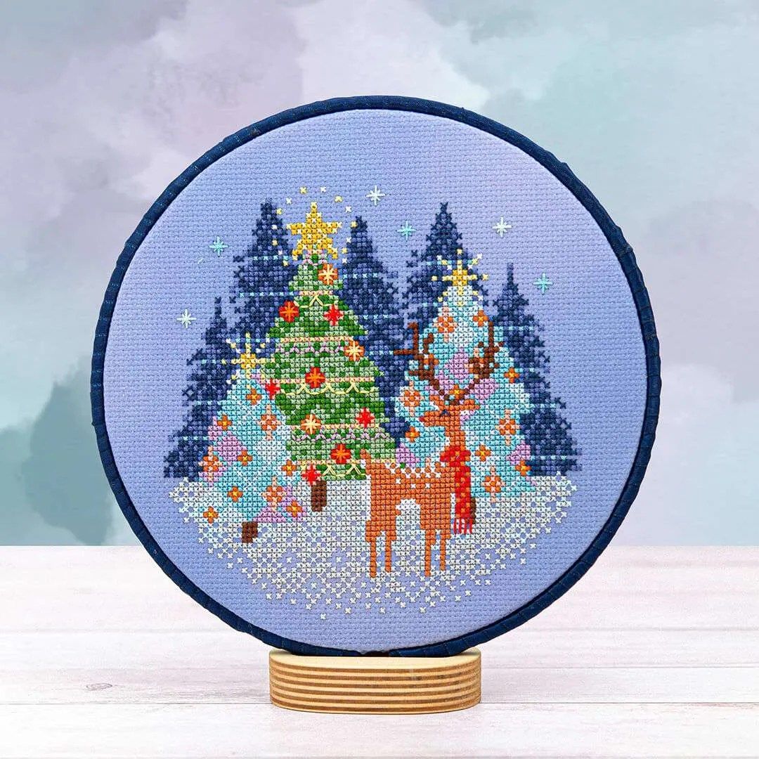 Reindeer Cheer by Counting Puddles 2025 Designer Lindsey Whitney Christmas Counted cross stitch pattern