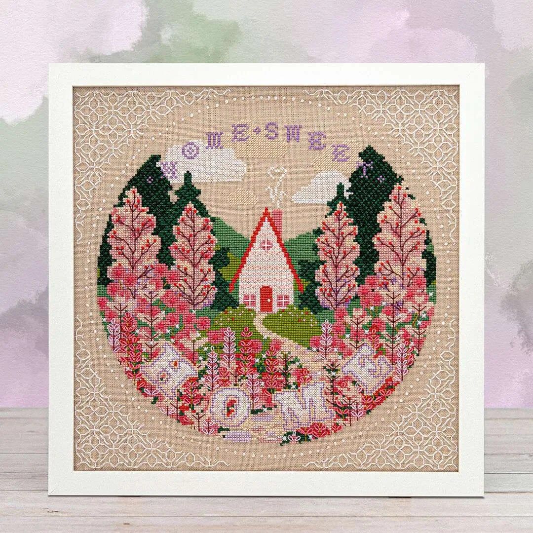 Home Sweet Home by Counting Puddles 2025 Designer Lindsey Whitney Summer Counted cross stitch pattern
