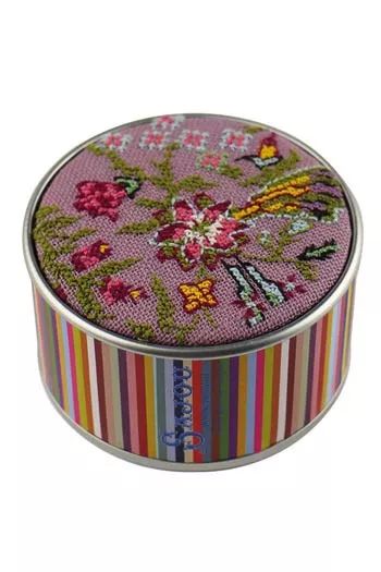 Jaipur indienne round box by Sajou (France) Museums and Heritage Collection Counted cross stitch kit