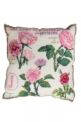 Josephine&#39;s roses cushion by Sajou (France) Museums and Heritage Collection Counted cross stitch kit
