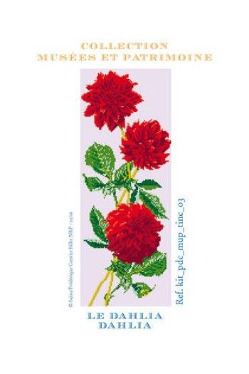 Flower - Dahlia motif by Sajou (France) Museums and Heritage Collection Counted cross stitch kit