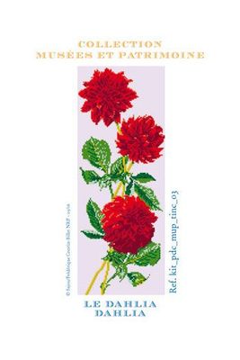 Flower - Dahlia motif by Sajou (France) Museums and Heritage Collection Counted cross stitch kit