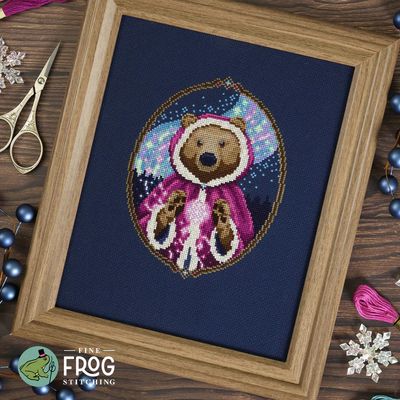 Keeper of the Snows by Fine Frog Stitching 2025 Printed Counted Cross Stitch pattern