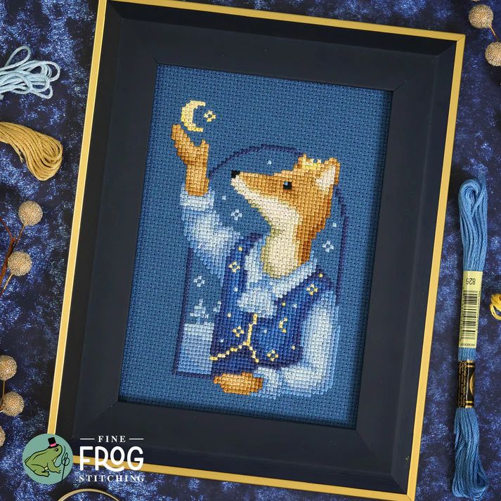 Winter Sky Prince by Fine Frog Stitching 2025 Small Printed Cross Stitch pattern