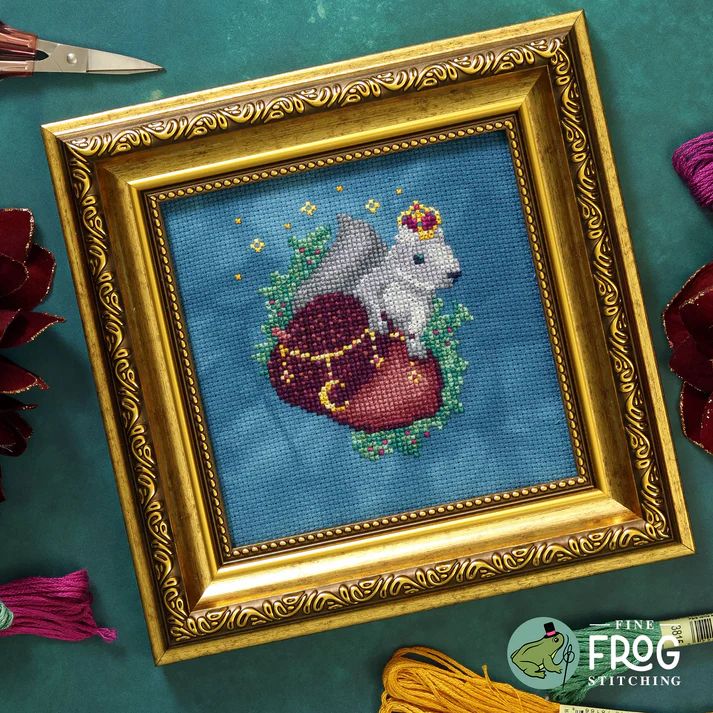 Acorn King by Fine Frog Stitching 2025 Small Printed Cross Stitch pattern