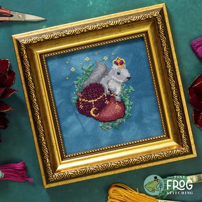 Acorn King by Fine Frog Stitching 2025 Small Printed Cross Stitch pattern