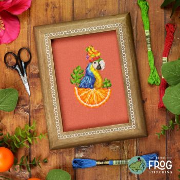 Fruit Hat Senorita by Fine Frog Stitching 2025 Small Printed Cross Stitch pattern