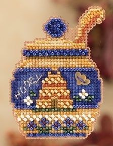 Honey Pot by Mill Hill 2012 Autumn Harvest Collection Seasonal Ornament Autumn Series Counted glass bead Kit with Treasure