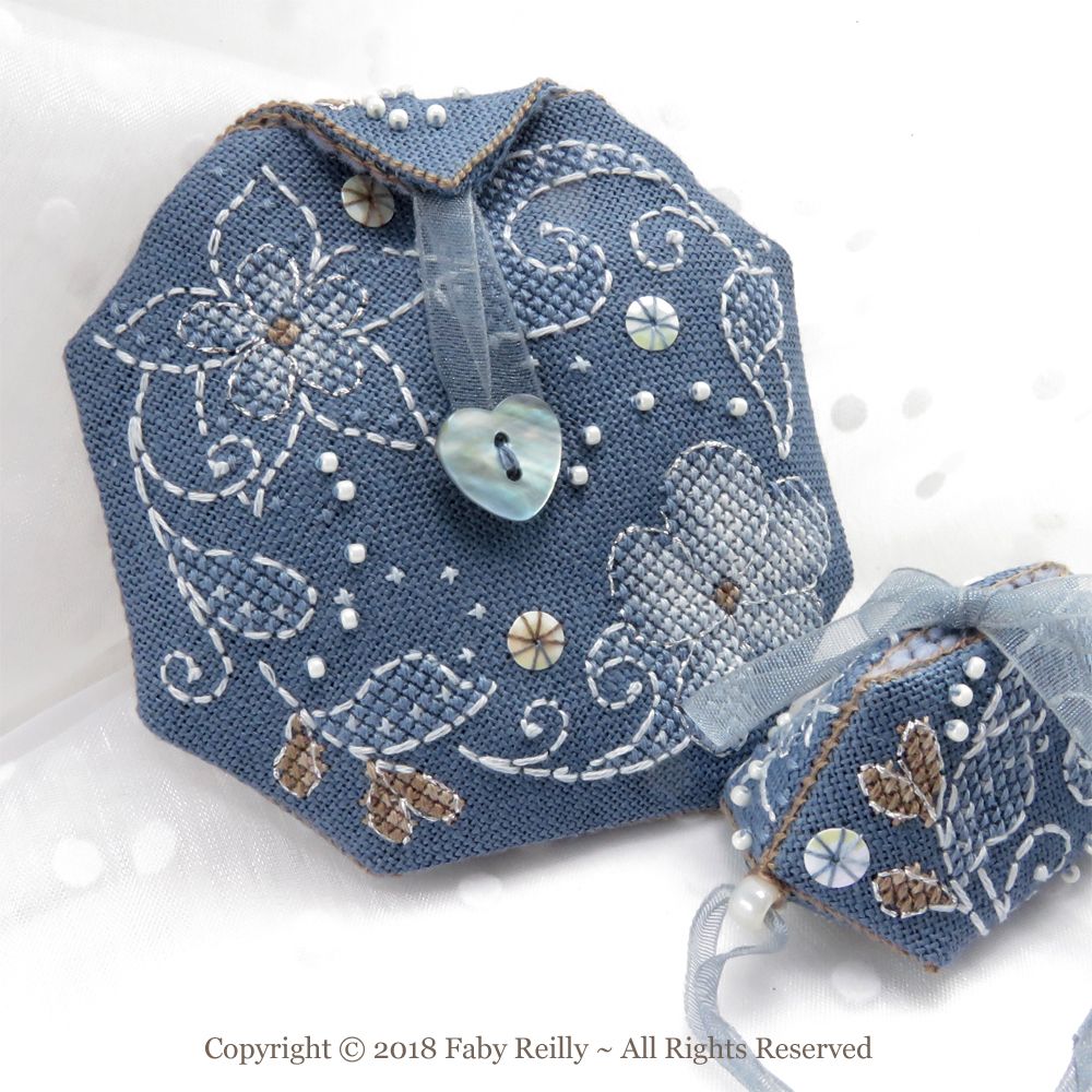 Flora Pouch by Faby Reilly Designs 2018 Counted Cross Stitch pattern