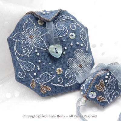 Flora Pouch by Faby Reilly Designs 2018 Counted Cross Stitch pattern