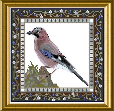 Bird Tapestries 2 - Jaybird by Chatelaine Designs 2013 Counted Cross Stitch pattern