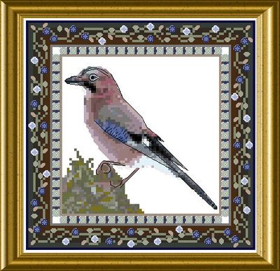 Bird Tapestries 2 - Jaybird by Chatelaine Designs 2013 Counted Cross Stitch pattern