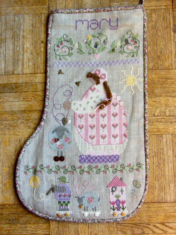 Mary&#39;s Stocking by Shepherd&#39;s Bush 2000 Counted cross stitch pattern