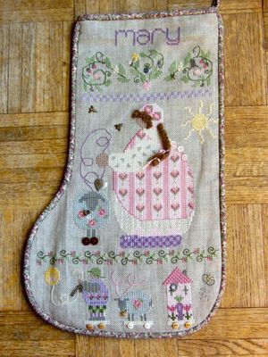 Mary&#39;s Stocking by Shepherd&#39;s Bush 2000 Counted cross stitch pattern