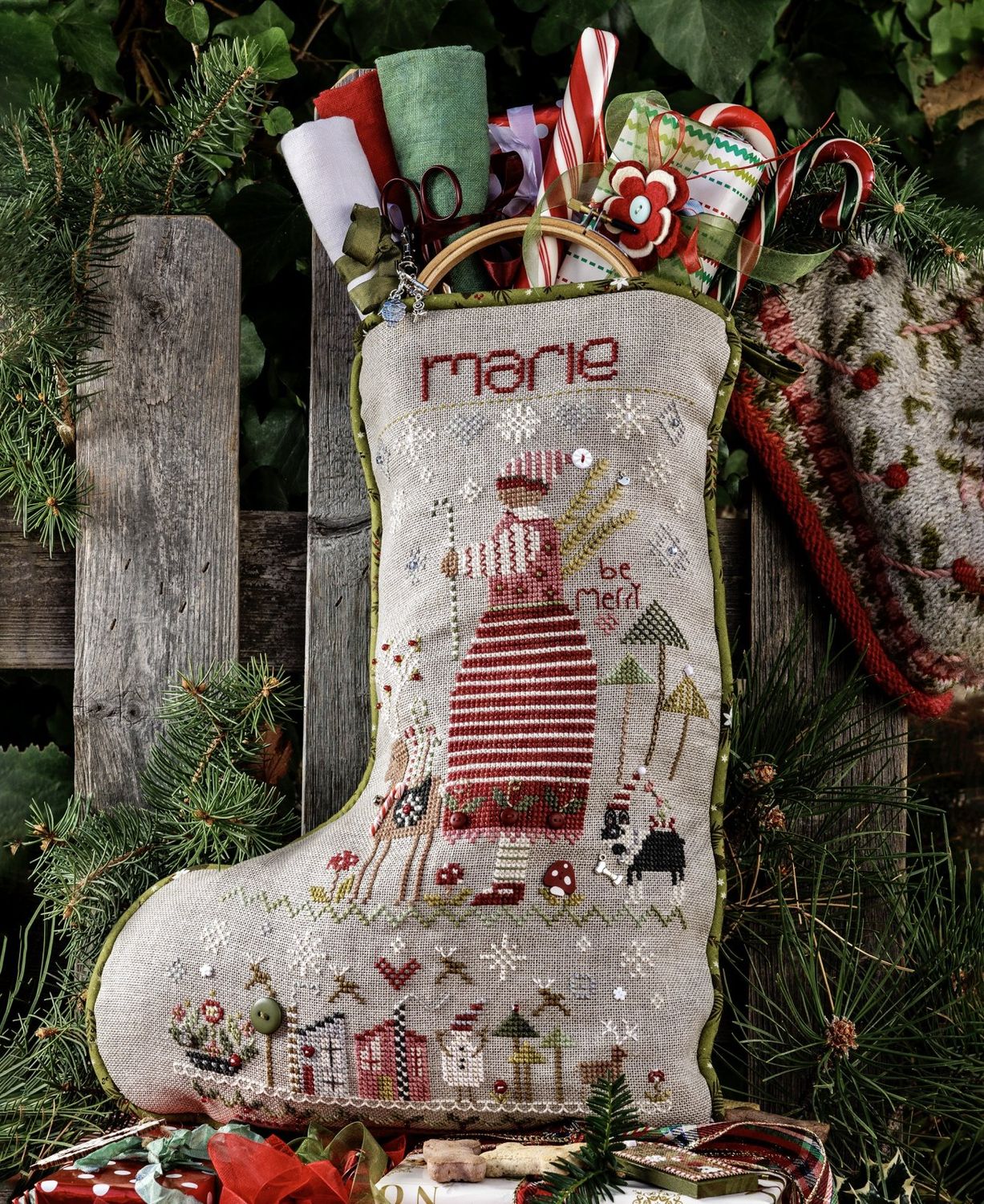 Marie&#39;s Stocking by Shepherd&#39;s Bush 2023 Counted cross stitch pattern