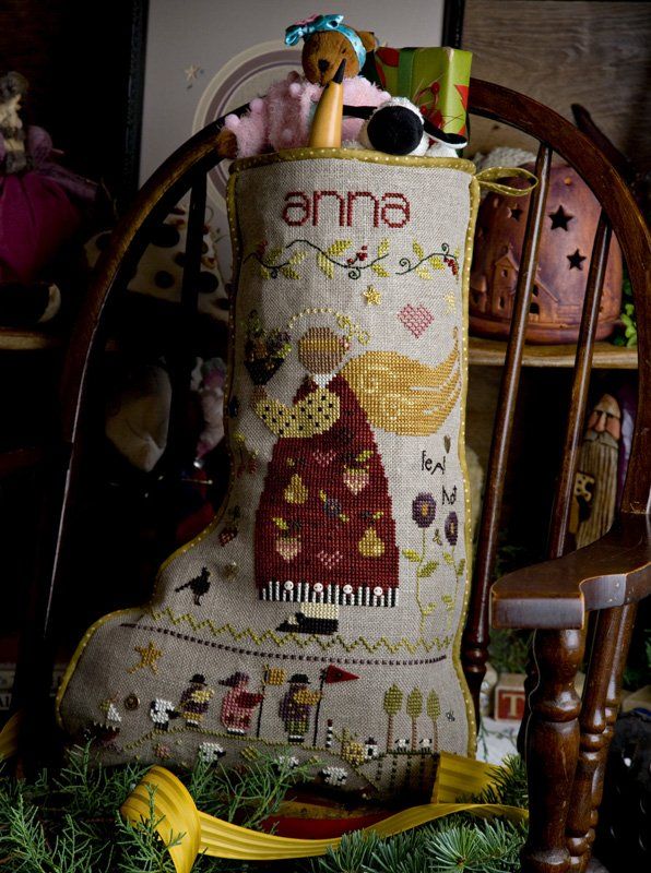 Anna&#39;s Stocking by Shepherd&#39;s Bush 2008 Counted cross stitch pattern