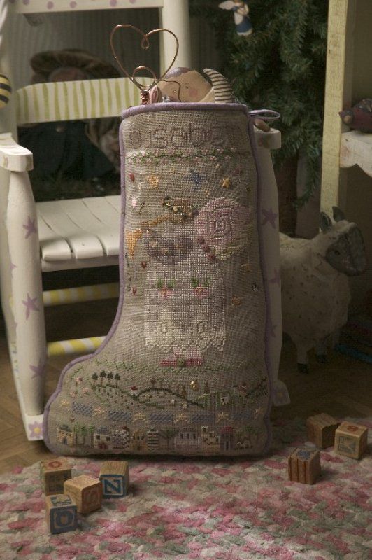 Elisabeth&#39;s Stocking by Shepherd&#39;s Bush 2004 Counted cross stitch pattern