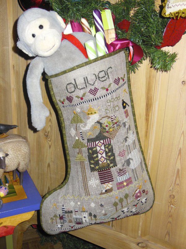 Oliver&#39;s Stocking by Shepherd&#39;s Bush 2013 Counted cross stitch pattern