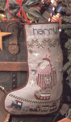 Harry&#39;s Stocking by Shepherd&#39;s Bush 2001 Counted cross stitch pattern