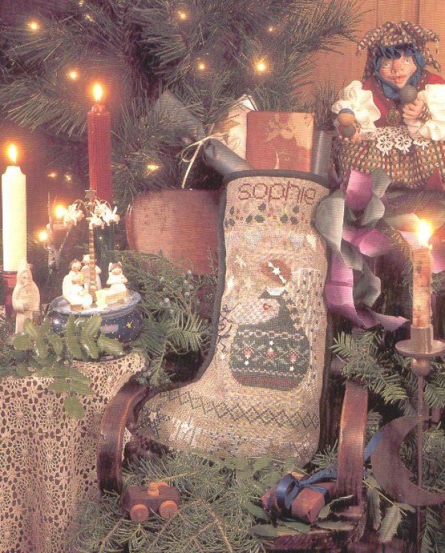 Sophie&#39;s Stocking by Shepherd&#39;s Bush 1995 Counted cross stitch pattern