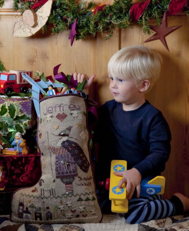 Jeffrey's Stocking  by Shepherd's Bush 2009 Counted cross stitch pattern