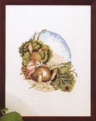 Rabbit break (Kaninchenpause) by Oehlenschläger Counted Cross Stitch kit