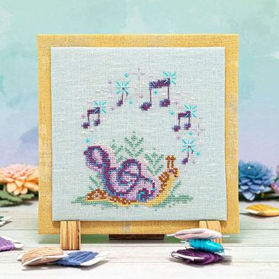 Snail Song by Counting Puddles 2024 Designer Lindsey Whitney Halloween Counted cross stitch pattern