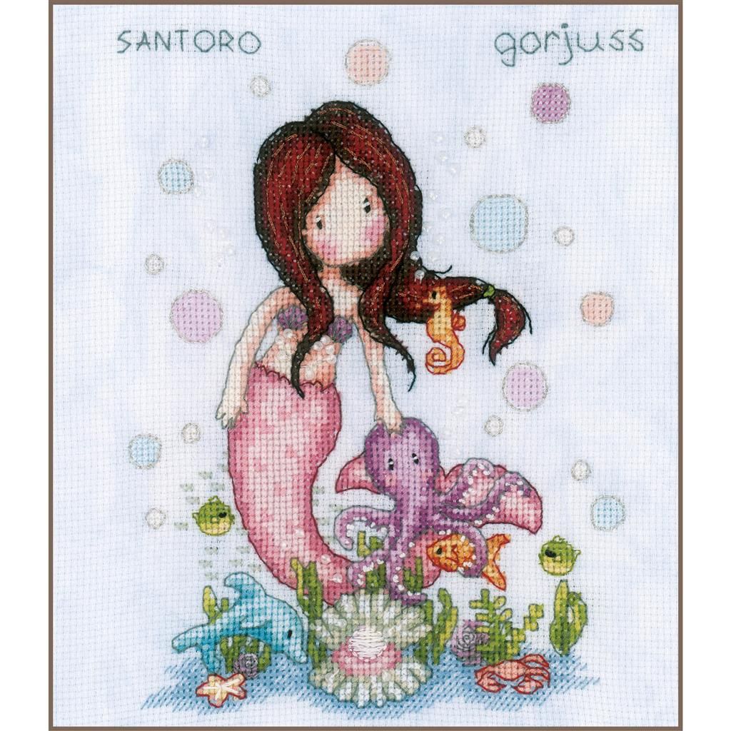 Nice to sea you by Vervaco 2023 Cross Stitch Kit with pearls, with precious metal effects