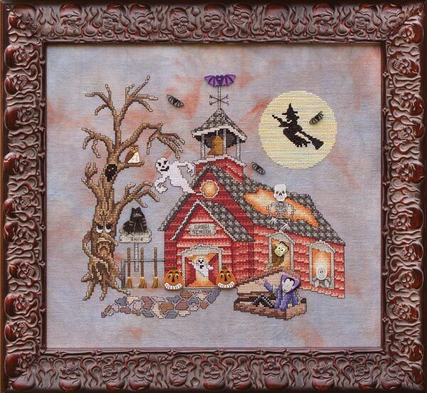 Ghool School by Glendon Place 2010 Halloween Counted cross stitch pattern