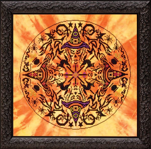 The Witches Wheel by Glendon Place 2010 Halloween Counted cross stitch pattern