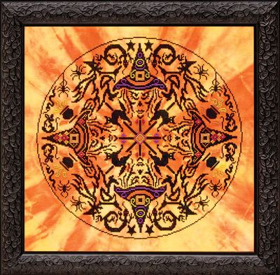 The Witches Wheel by Glendon Place 2010 Halloween Counted cross stitch pattern