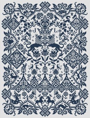 Soliloquy in Stitch by Long Dog Samplers 2025 Mono Collection Counted cross stitch pattern
