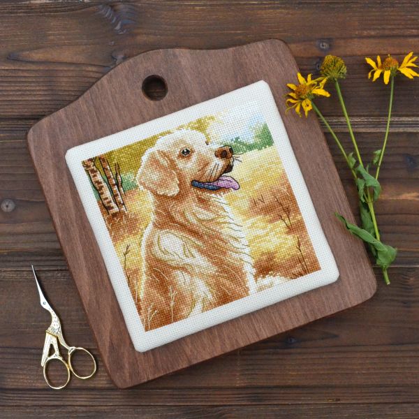 Golden Retriever by Tela Artis 2025 Cross stitch embroidery kit