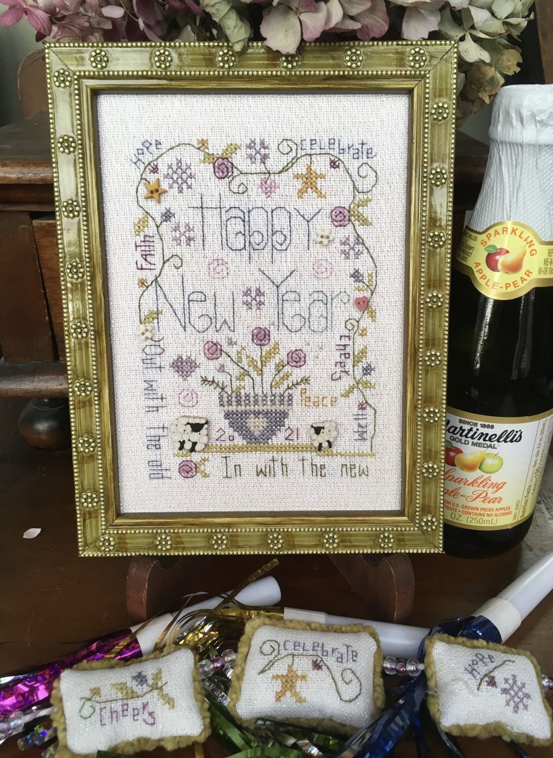 New Year&#39;s Notes by Shepherd&#39;s Bush 2021 Counted cross stitch pattern