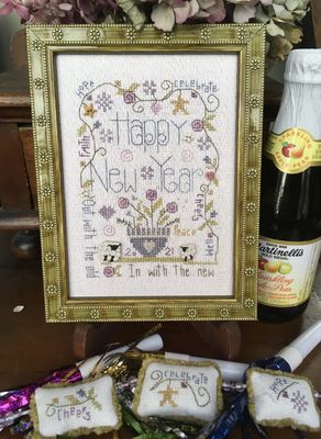 New Year&#39;s Notes by Shepherd&#39;s Bush 2021 Counted cross stitch pattern