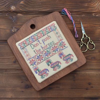 Don&#39;t Push the Horses by Tela Artis Cross stitch embroidery kit