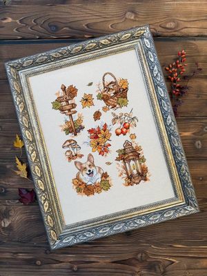 Autumn Delights by Tela Artis Cross stitch embroidery kit