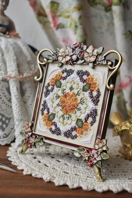 Marigolds Miniature by MilleFleur 2025 Cross Stitch Pattern + Embellishment Pack