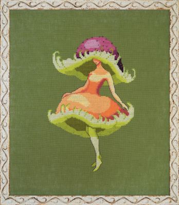 Miss Pink Mushroom by Nora Corbett 2024 The Dark Forest Collection Cross stitch pattern