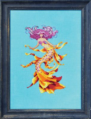 North Atlantic Mermaid by Nora Corbett 2024 Seven Seas Mermaids Collection Cross stitch pattern, Embellishment Pack