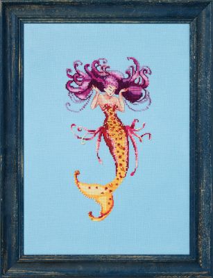North Pacific Mermaid by Nora Corbett 2024 Seven Seas Mermaids Collection Cross Stitch pattern, Embellishment Pack