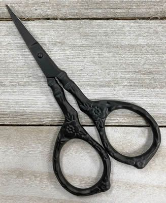 Primitive Tudor Rose Embroidery scissors by Kelmscott Designs