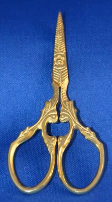 Gold Vineyard Embroidery scissors by Kelmscott Designs