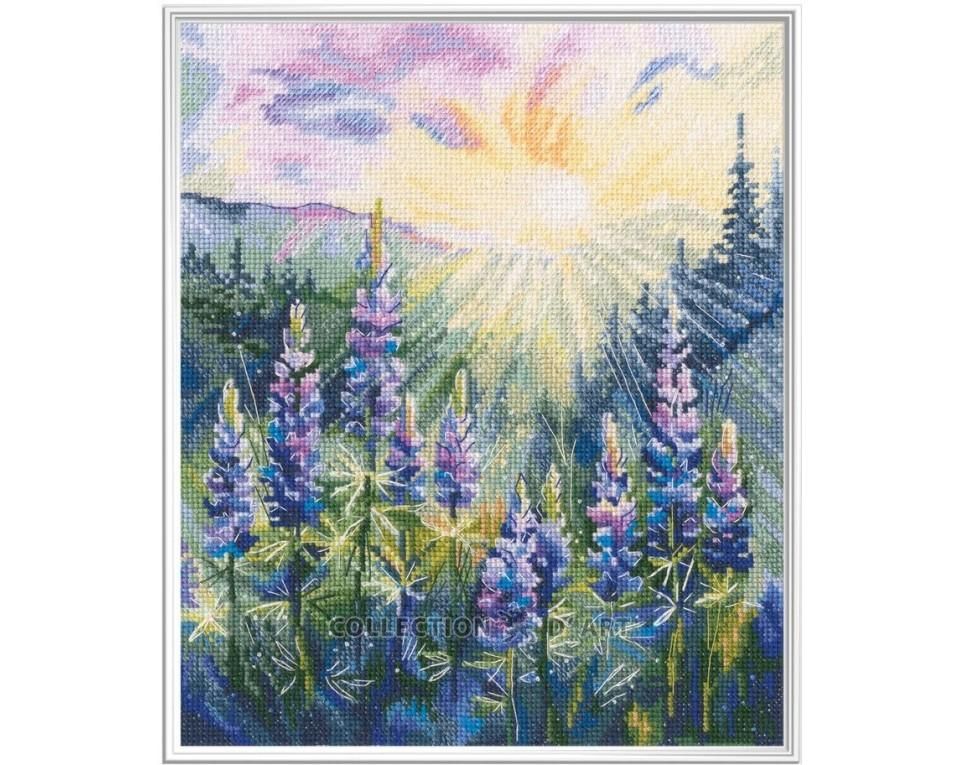 Lupins in Sunlight by RTO 2025 Counted Cross Stitch Kit