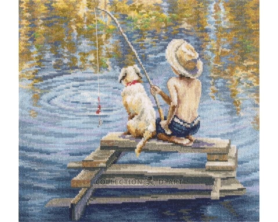 Gone Fishing by RTO 2025 Counted Cross Stitch Kit