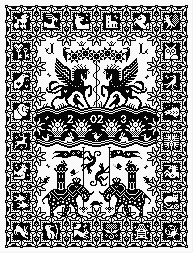 Pennance Lite by Long Dog Samplers 2025 Mono Collection Counted cross stitch pattern