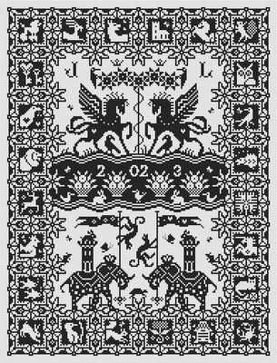 Pennance Lite by Long Dog Samplers 2025 Mono Collection Counted cross stitch pattern