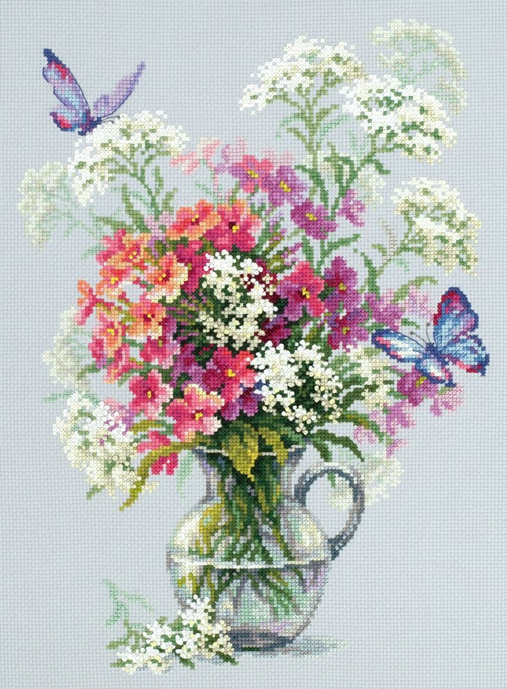Phlox and Yarrow by Magic Needle 2019 Summer counted cross stitch kit