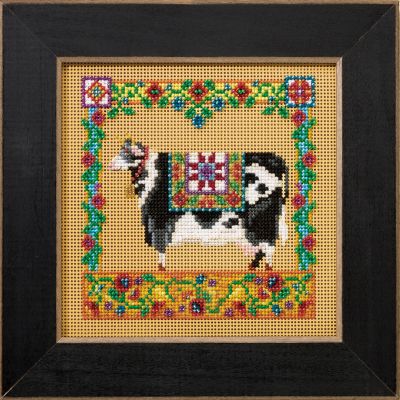 Clarissa Cow - Farm Animals by Mill Hill 2008 Jim Shore Collection Everyday Series Beaded cross stitch kit