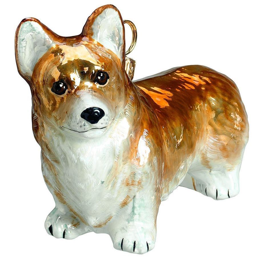 Pembroke Welsh Corgi Handmade Christmas Tree Glass ornament by Joy To The World Collectibles
